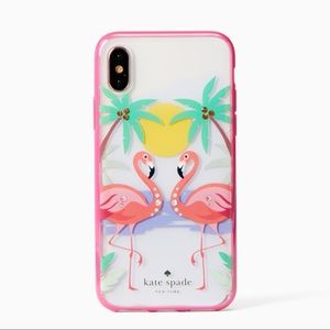 Kate Spade Clear Flamingo IPhone X case